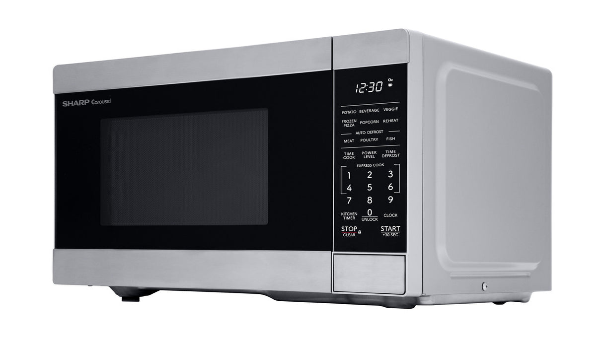 Sharp  0.9 Cu. Ft. 900w Stainless Steel Countertop Microwave Oven - Stainless Steel (SMC0962KS)