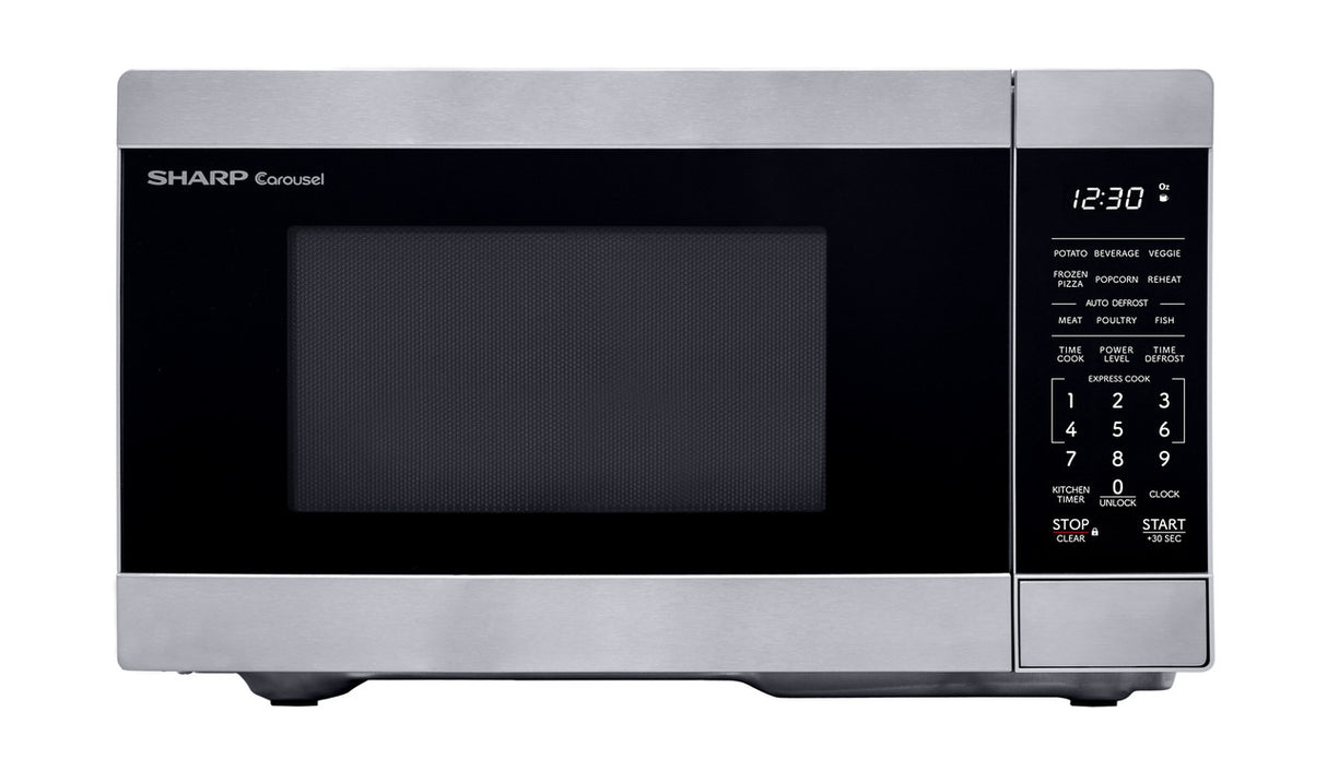 Sharp  0.9 Cu. Ft. 900w Stainless Steel Countertop Microwave Oven - Stainless Steel (SMC0962KS)