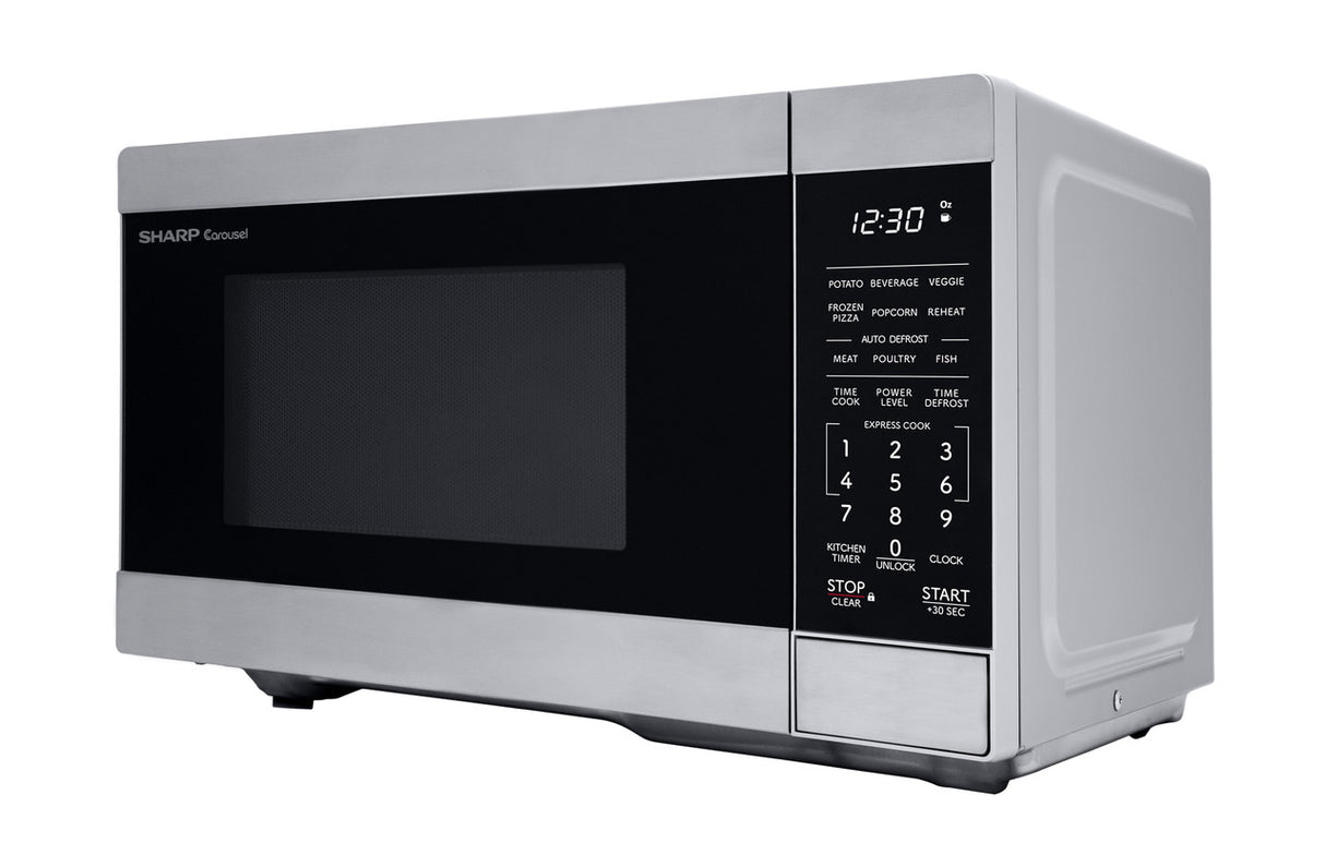 Sharp  0.9 Cu. Ft. 900w Stainless Steel Countertop Microwave Oven - Stainless Steel (SMC0962KS)