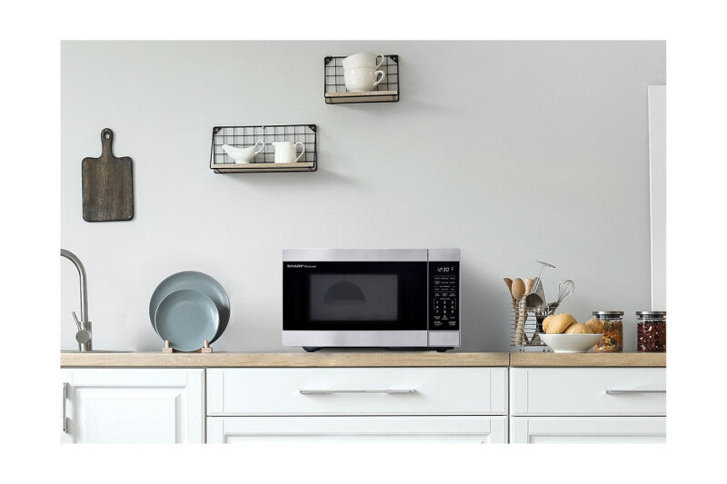 Sharp 0.9 cu. ft. 900W Stainless Steel Countertop Microwave Oven - Stainless Steel (SMC0962KS)