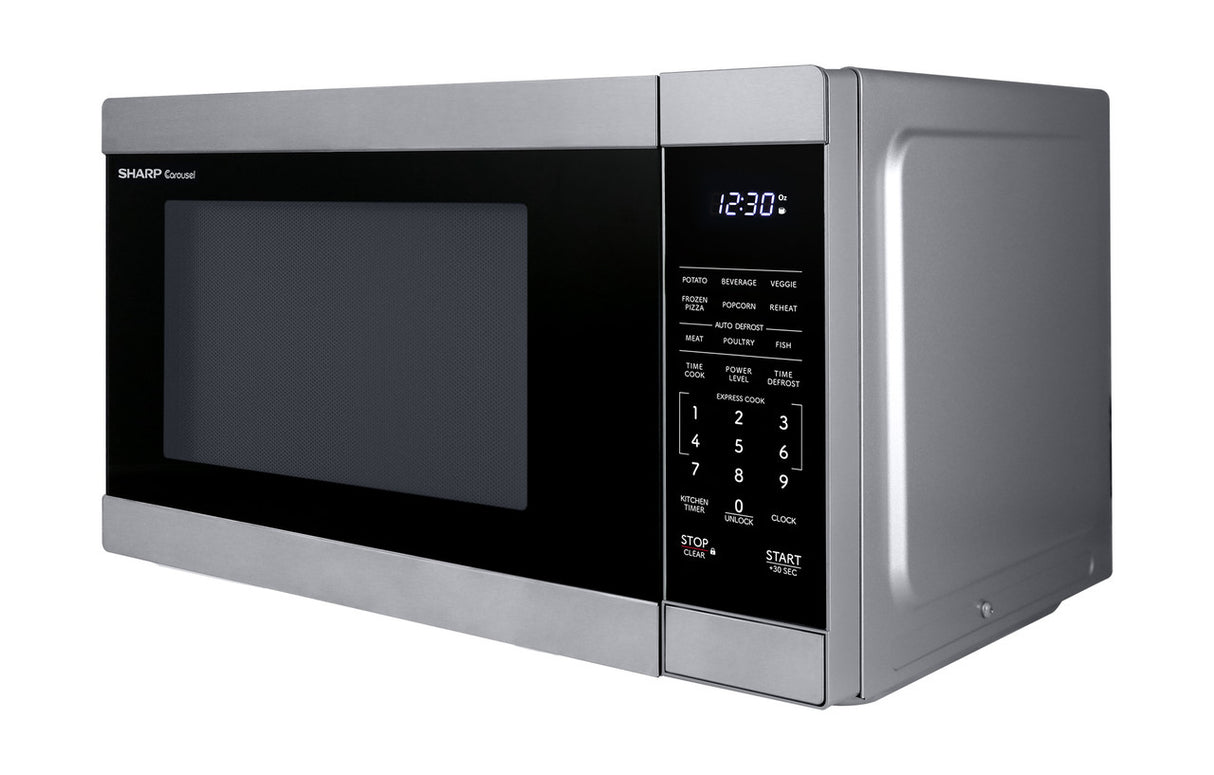 Sharp  1.1 Cu. Ft. 1000w Stainless Steel Countertop Microwave Oven - Stainless Steel (SMC1162KS)