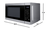 Sharp  1.1 Cu. Ft. 1000w Stainless Steel Countertop Microwave Oven - Stainless Steel (SMC1162KS)