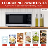Sharp  1.1 Cu. Ft. 1000w Smart Stainless Steel Countertop Microwave Oven - Stainless Steel (SMC1169KS)
