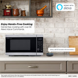 Sharp  1.1 Cu. Ft. 1000w Smart Stainless Steel Countertop Microwave Oven - Stainless Steel (SMC1169KS)