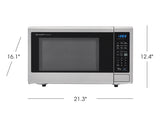 SHARP 1.4 cu. ft. 1000W Carousel Countertop Microwave Oven - Stainless Steel (SMC1442CS)