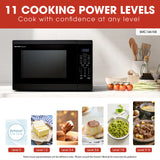 Sharp  1.4 Cu. Ft. 1100w Black Countertop Microwave Oven - Black (SMC1461KB)