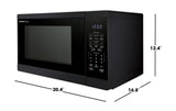 Sharp  1.4 Cu. Ft. 1100w Black Countertop Microwave Oven - Black (SMC1461KB)