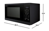 Sharp  1.4 Cu. Ft. 1100w Black Countertop Microwave Oven - Black (SMC1461KB)