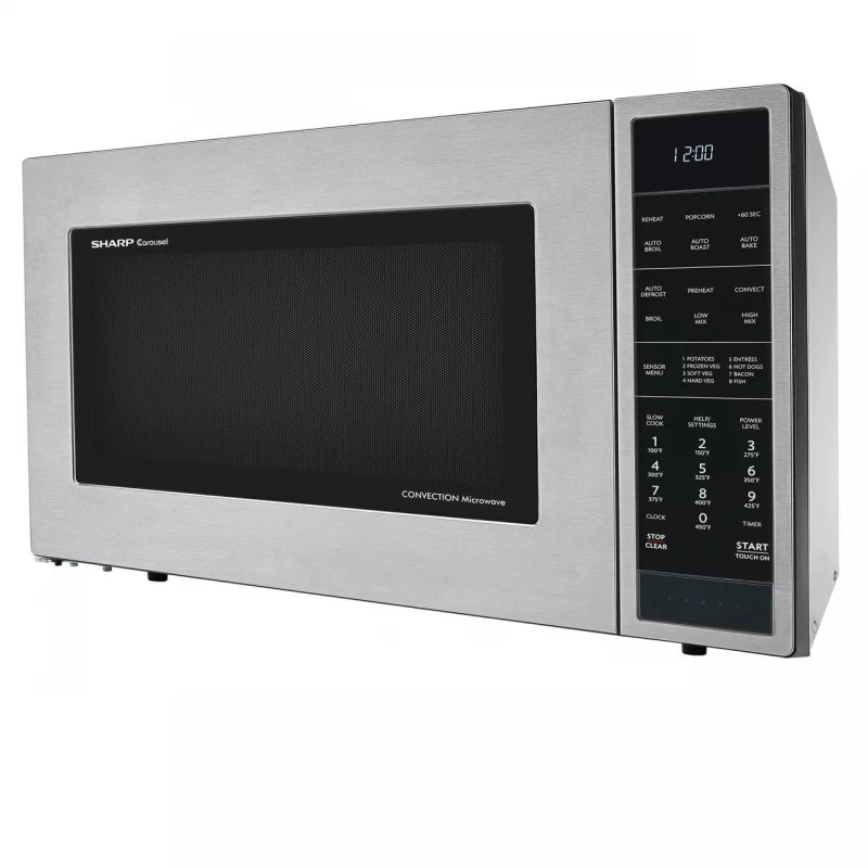 Sharp 1.5 cu. ft. 900W Carousel Convection + Microwave Oven - Stainless Steel (SMC1585BS)