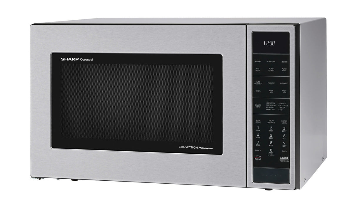 Sharp  1.5 Cu. Ft. 900w Stainless Steel Convection Countertop Microwave Oven - Stainless Steel (SMC1585KS)