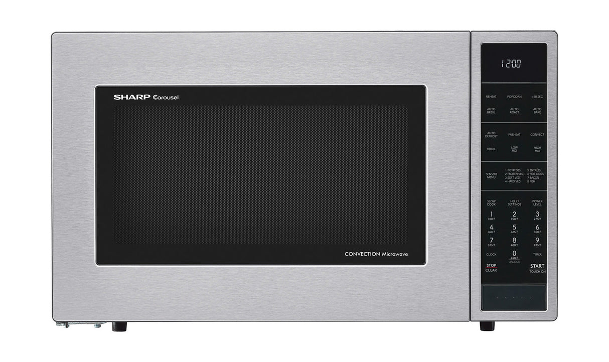 Sharp  1.5 Cu. Ft. 900w Stainless Steel Convection Countertop Microwave Oven - Stainless Steel (SMC1585KS)