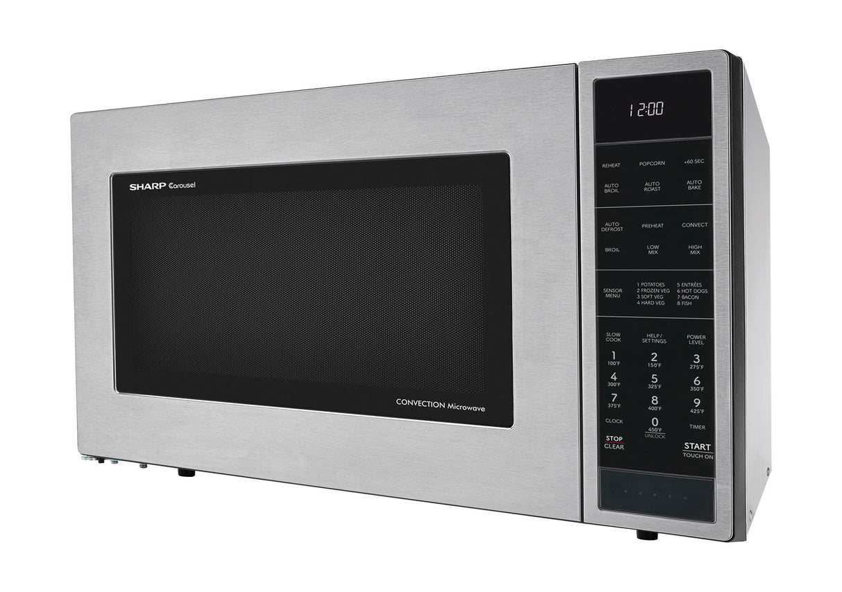 Sharp  1.5 Cu. Ft. 900w Stainless Steel Convection Countertop Microwave Oven - Stainless Steel (SMC1585KS)