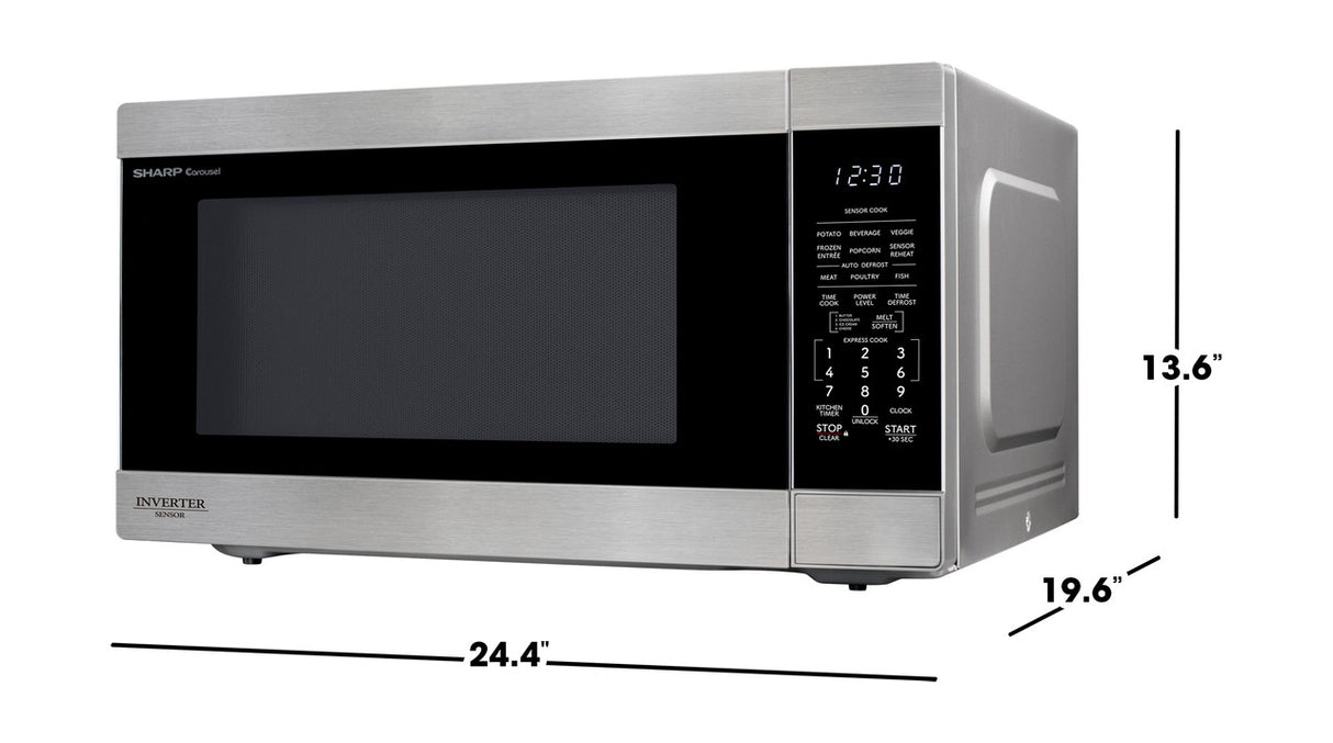SHARP  SHARP MICRO OVEN 2.2 CF - Stainless Steel (SMC2266KS)