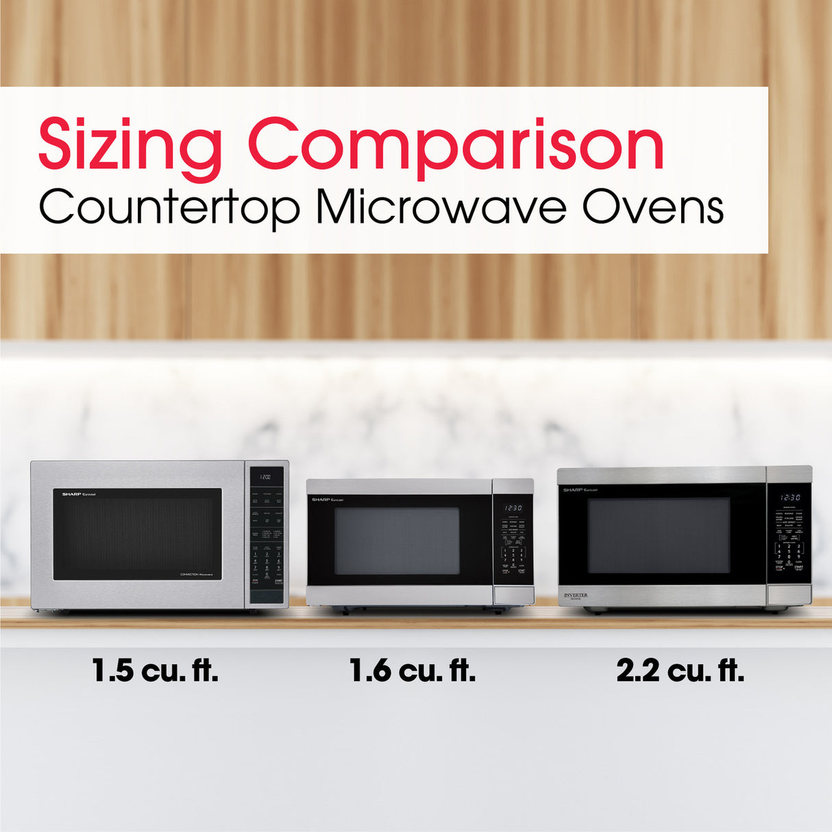 SHARP  SHARP MICRO OVEN 2.2 CF - Stainless Steel (SMC2266KS)
