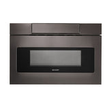 Sharp  24 In. 1.2 Cu. Ft. 950w Black Stainless Steel Microwave Drawer Oven - Black Stainless Steel (SMD2470AH)
