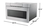 SHARP  SHARP MICRO DRAWER 24" (NO HANDLE) - Stainless Steel (SMD2470ASY)