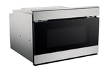 Sharp  24 In. 1.2 Cu. Ft. 950w Stainless Steel Smart Easy Wave Open Microwave Drawer Oven - Stainless Steel (SMD2489ES)