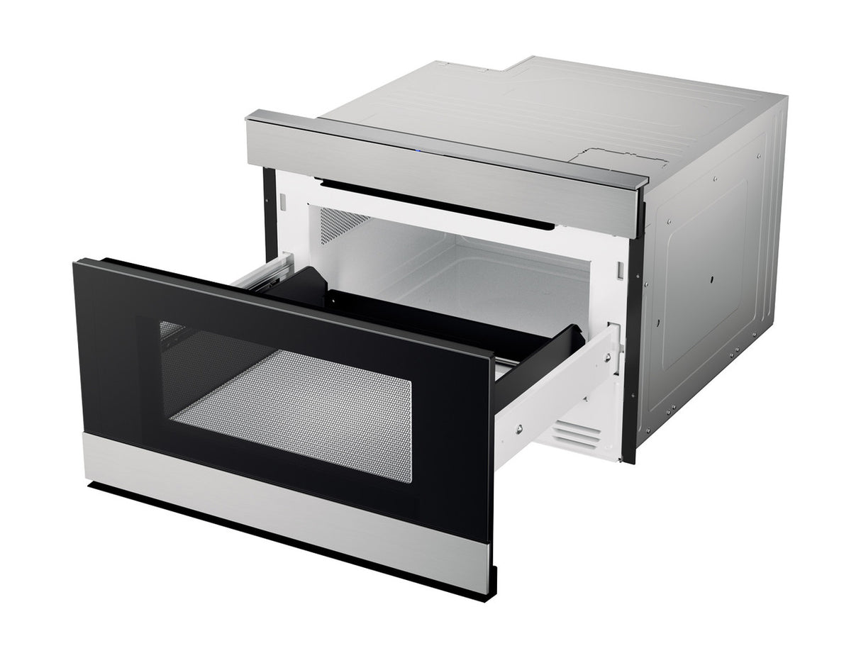Sharp  24 In. 1.2 Cu. Ft. 950w Stainless Steel Smart Easy Wave Open Microwave Drawer Oven - Stainless Steel (SMD2489ES)