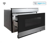 Sharp 24 in. 1.2 cu. ft. 950W Smart Easy Wave Open Microwave Drawer Oven - Stainless Steel (SMD2489ES)