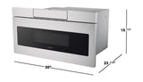 Sharp  30 In. 1.2 Cu. Ft. 950w Stainless Steel Microwave Drawer Oven - Stainless Steel (SMD3070ASY)