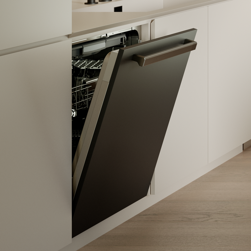 BERTAZZONI  Front Panel Kit for 24” TALL TUB Dishwashers: DW24T2IPB, DW24T3IPV, DW24T3IPT - Carbonio (SP24DTC)