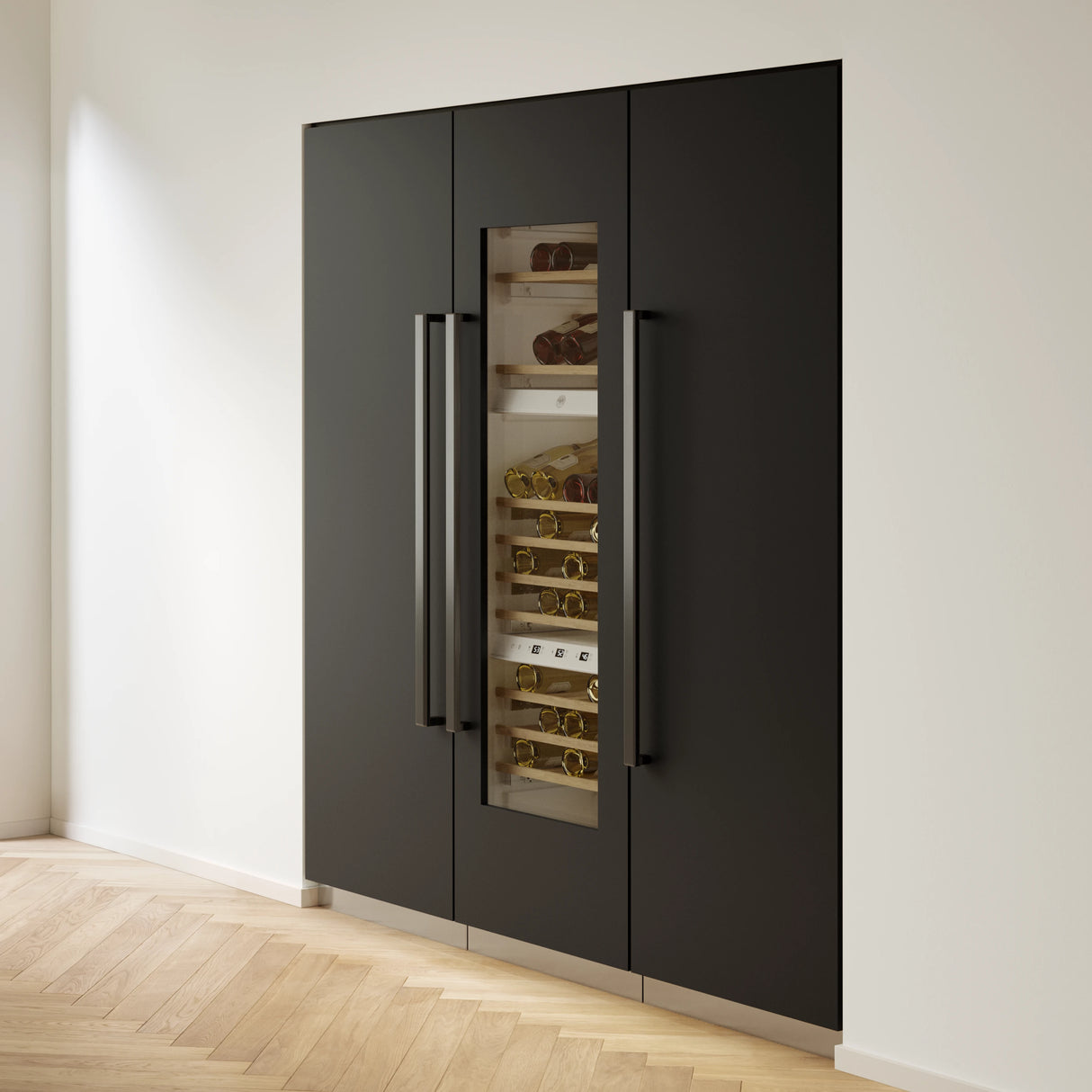 BERTAZZONI  Front Panel for 36" Built-In Refrigerator Columns (1 panel) - REF36RCPRL/23, REF36RCPRR/23 - Carbonio (SP36CC)