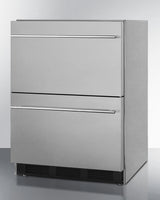 SUMMIT  SUMMIT 2 DRAWER REFER ADA HORZNTL SS HNDL - Stainless Steel (SP6DBS2D7ADA)
