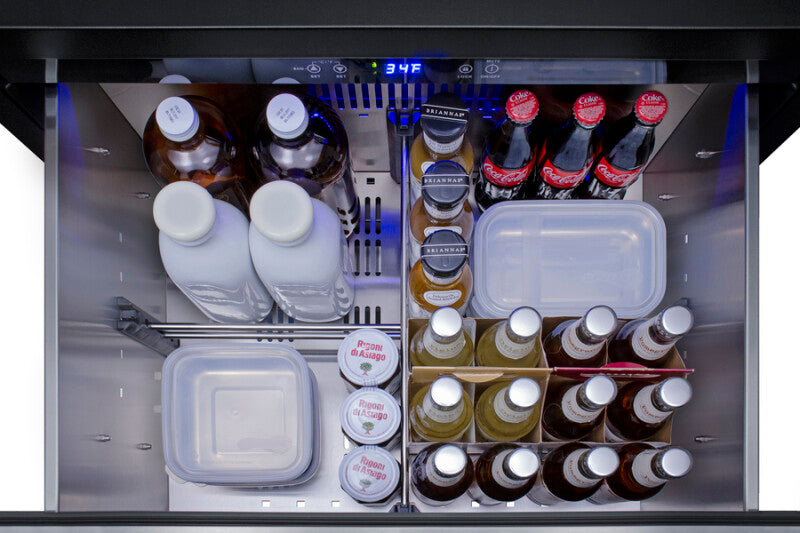 Summit 27" Wide 2-Drawer All-Refrigerator, ADA Compliant (Panels Not Included) - Panel Ready (SPR275OS2DPNRADA)