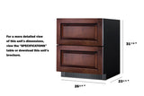 Summit 27" Wide 2-Drawer All-Refrigerator, ADA Compliant (Panels Not Included) - Panel Ready (SPR275OS2DPNRADA)