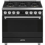 SMEG  Range with Gas Hob 36" Aesthetic - Anthracite (SPR36UGGAN)