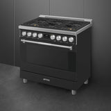 SMEG  Range with Gas Hob 36" Aesthetic - Anthracite (SPR36UGGAN)