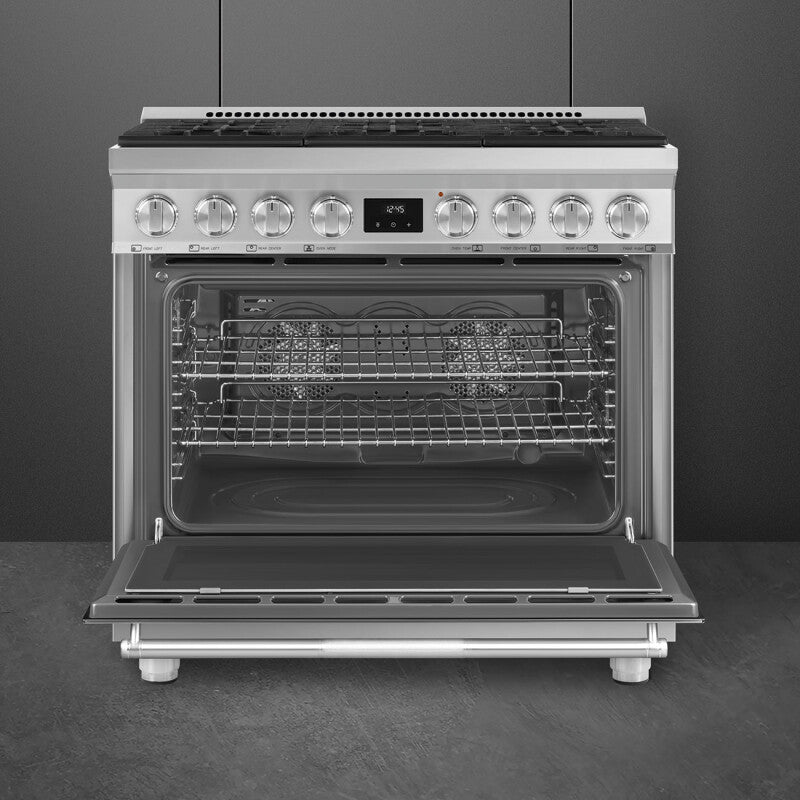 SMEG  Range Mixed - Stainless Steel (SPR36UGMX)