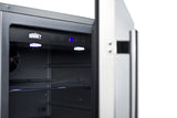SUMMIT  24" Wide Outdoor All-Refrigerator - Stainless Steel/Black (SPR627OS)