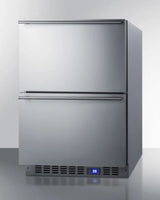 SUMMIT  24" Wide 2-Drawer All-Refrigerator - Stainless Steel (SPR627OS2D)