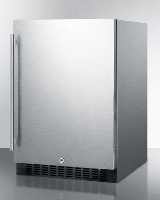 SUMMIT  24" Wide Outdoor All-Refrigerator - Stainless Steel (SPR627OSCSS)