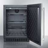 SUMMIT  24" Wide Outdoor All-Refrigerator - Stainless Steel (SPR627OSCSS)