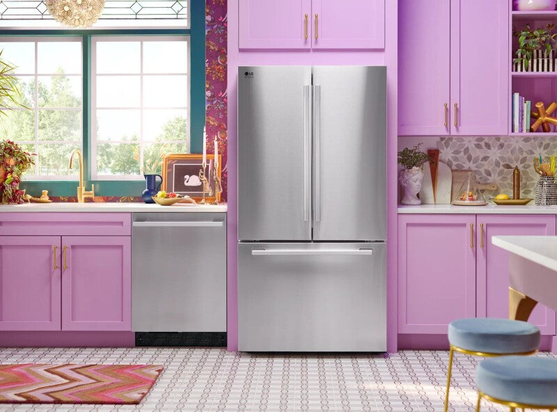 LG Studio LG STUDIO 27 cu. ft. Smart Counter-Depth MAX™ French Door Refrigerator - Print Proof Stainless Steel (SRFB27S3)