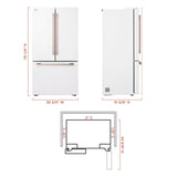 LG Studio  27 Cu. Ft. Smart Counter-depth Max™ French Door Refrigerator - Essence White (SRFB27W3)