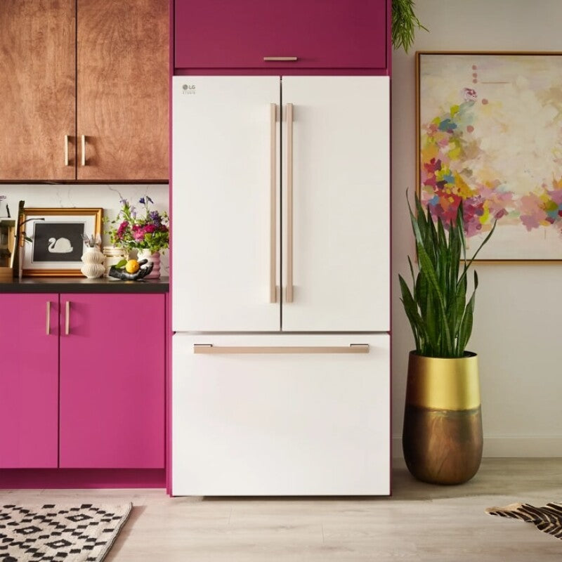 LG Studio LG STUDIO 27 cu. ft. Smart Counter-Depth MAX™ French Door Refrigerator - Essence White (SRFB27W3)