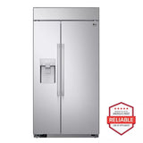 LG Studio 26 cu. ft. Smart Side-by-Side Built-In Refrigerator with Ice & Water Dispenser - Other (SRSXB2622S)