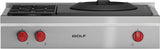 Wolf 36" Sealed Burner Rangetop - 2 Burners and Wok Burner - Stainless Steel (SRT362W)