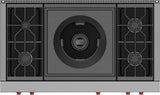 Wolf 48" Sealed Burner Rangetop - 4 Burners and Wok Burner - Stainless Steel (SRT484W)