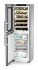 Liebherr  Combination with NoFrost freezer compartment and wine tempering compartment, Left Hinged - Stainless (SW5291)