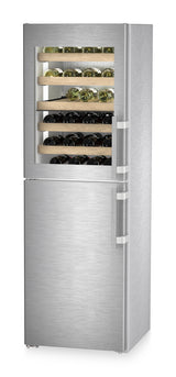 LIEBHERR  Combination with NoFrost freezer compartment and wine tempering compartment, Left Hinged - Stainless (SW5291)
