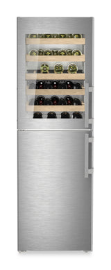 Liebherr  Combination with NoFrost freezer compartment and wine tempering compartment, Left Hinged - Stainless (SW5291)