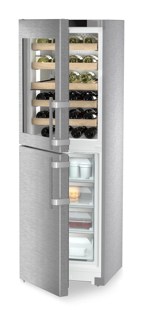 LIEBHERR Combination with NoFrost freezer compartment and wine tempering compartment - Stainless Steel (SW5291)