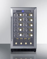 SUMMIT  18" Wide Built-In Wine Cellar, ADA Compliant - Black (SWC1840BADA)