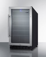 SUMMIT  18" Wide Built-In Wine Cellar, ADA Compliant - Black (SWC1840BADA)