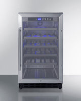 SUMMIT  18" Wide Built-In Wine Cellar, ADA Compliant - Black (SWC1840BADA)