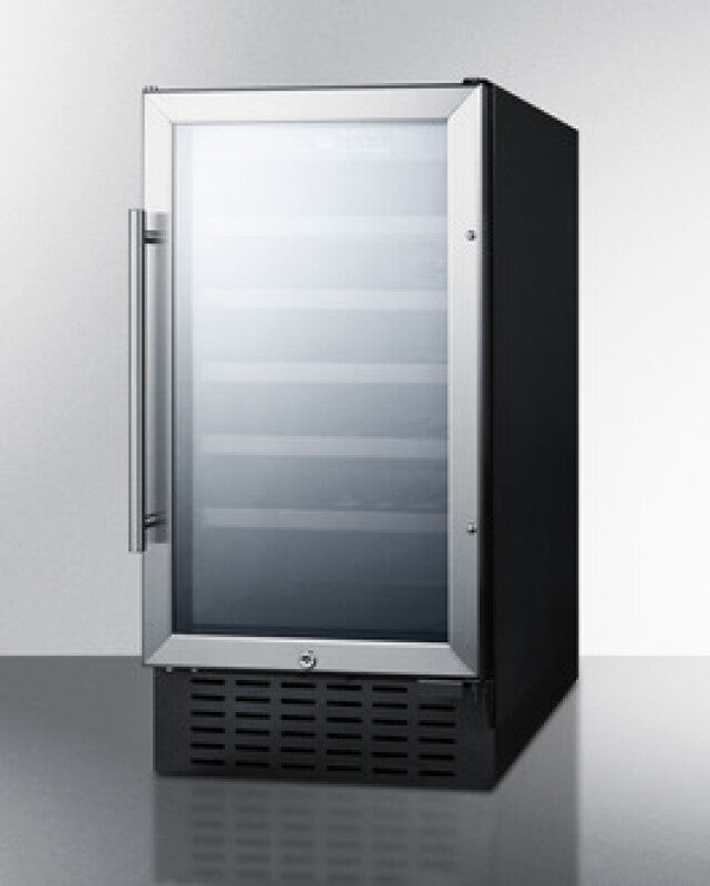 SUMMIT  18" Wide Built-In Wine Cellar, ADA Compliant - Black (SWC1840BADA)